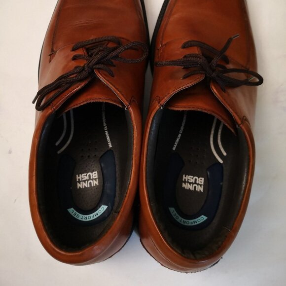 Nunn Bush Men's Kore Pro Bicycle Toe Oxford Cognac Size 8.5 - Picture 5 of 6